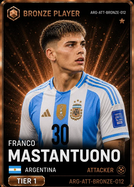Franco Mastantuono — Argentina Bronze FWD