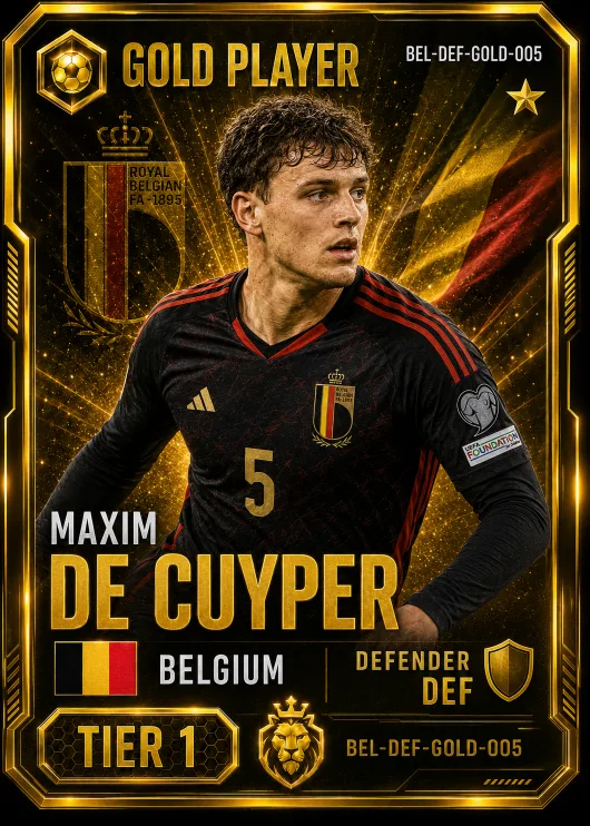 Maxim De Cuyper — Belgium Gold DEF