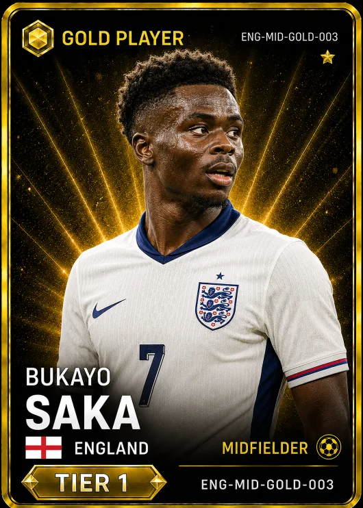 Bukayo Saka — England Gold MID