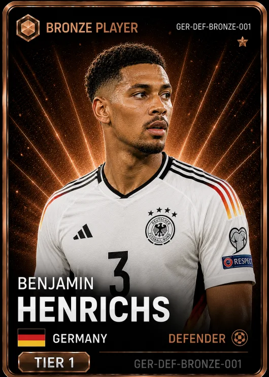 Benjamin Henrichs — Germany Bronze DEF