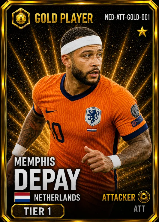 Memphis Depay — Netherlands Gold FWD