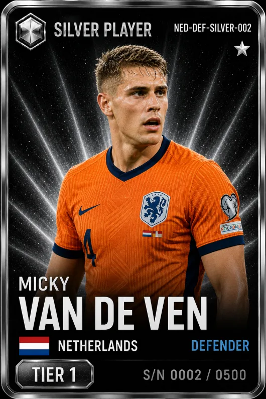Micky van de Ven — Netherlands Silver DEF