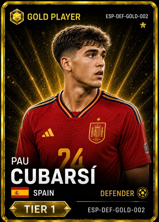 Pau Cubarsí — Spain Gold DEF